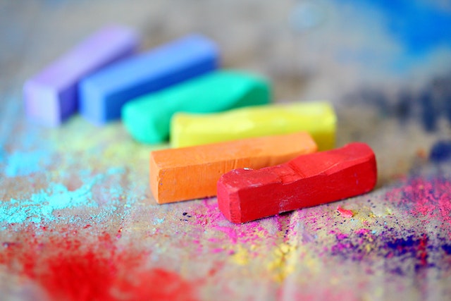 colorful chalk