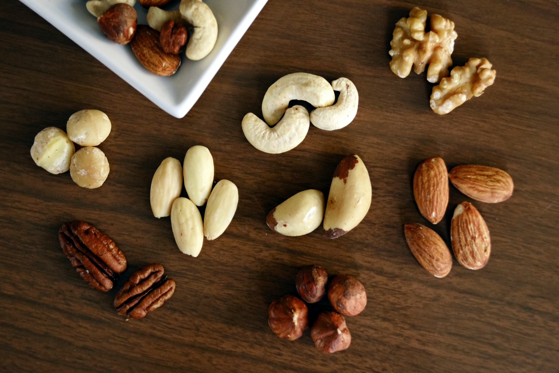 Various types of nut